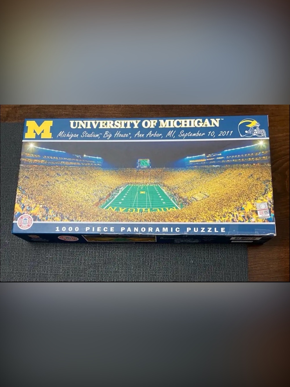University of Michigan Big House Panoramic Stadium Puzzle